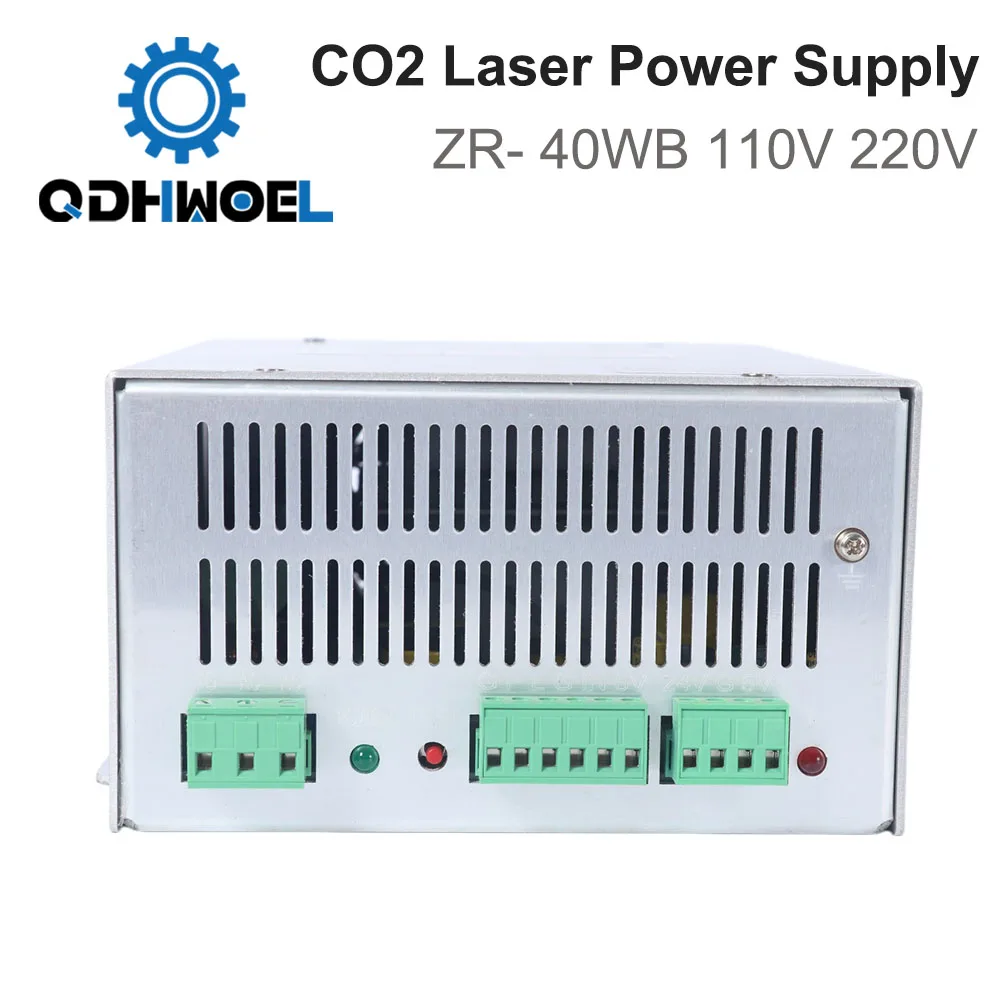 40W High Voltage Laser PSU ZR-40WB 110V/220V for CO2 Glass Tube Engraver Cutter