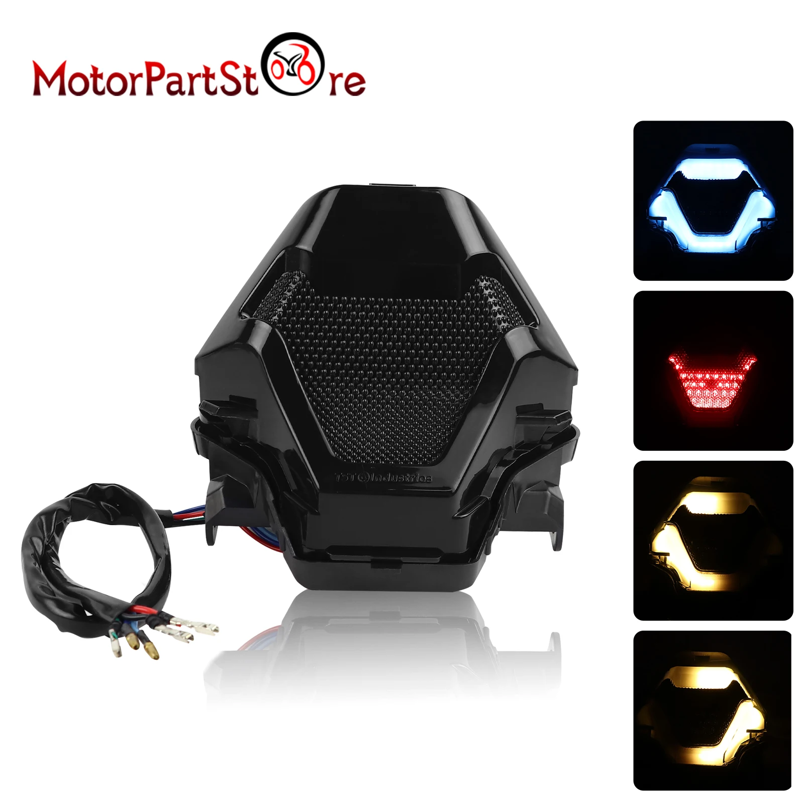 

Taillight Rear Tail Light Brake Light Turn Signals LED Stop Lamp for Yamaha YZF R3 R25 MT03 MT07 MT25 FZ07 Y15ZR LC150 MT-03 07