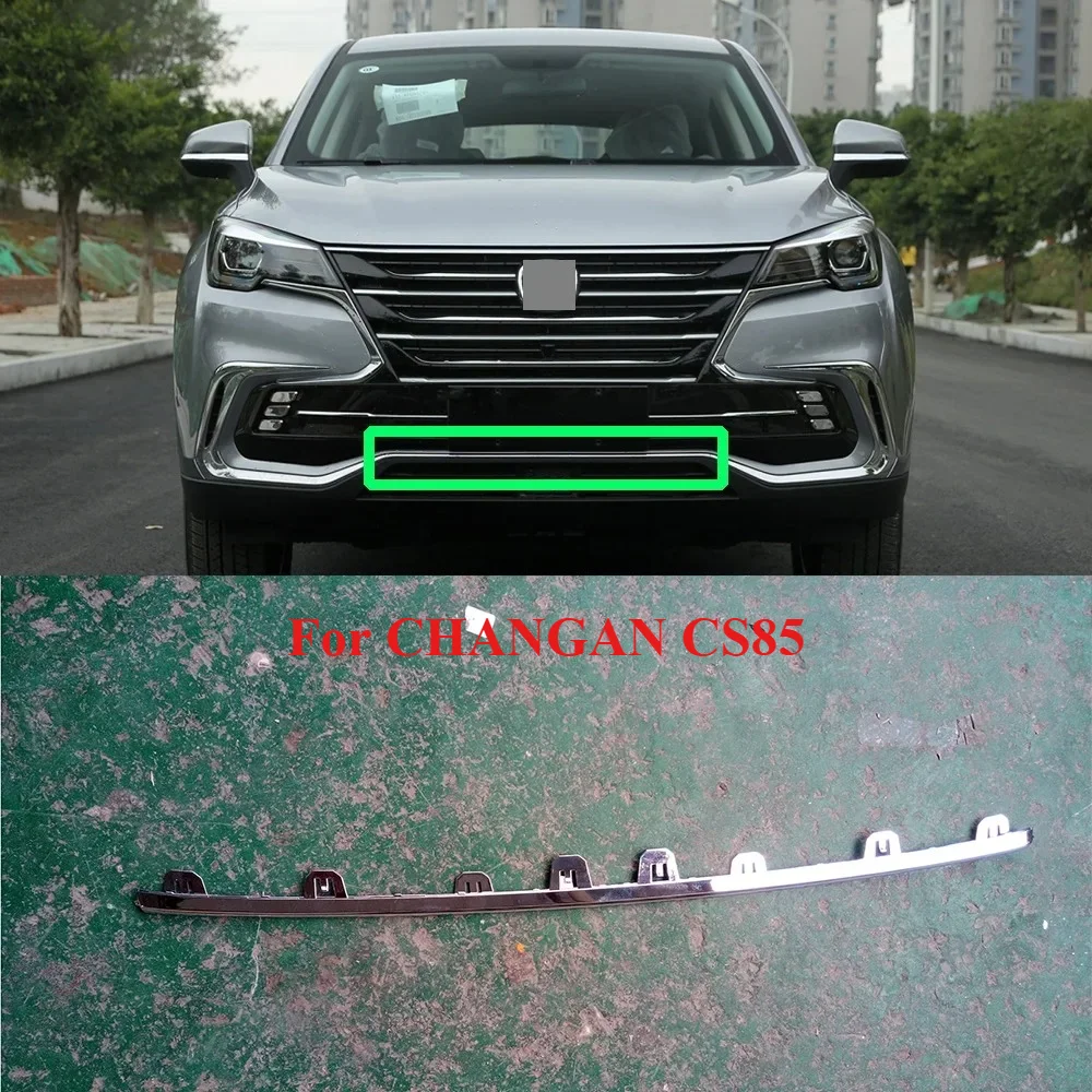 Original Front Bumper Trim Front Grille Silver Strip for CHANGAN CS85 2019-2021 Models