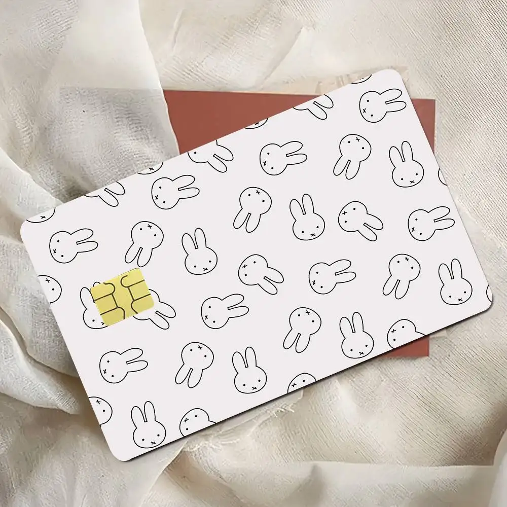 Cute M-Miffy Credit Card Skin Stickers for Bank Card Bus Metro Card Sticker Waterproof Gift