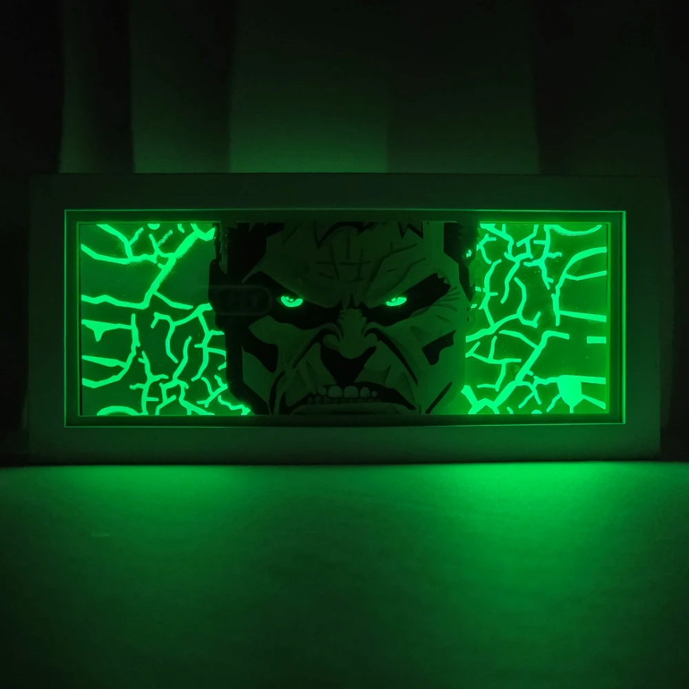 Anime Series Paper-Cut Light Room Bedroom Night Light Remote Control Colorful Light Box Color Change Light - view 5