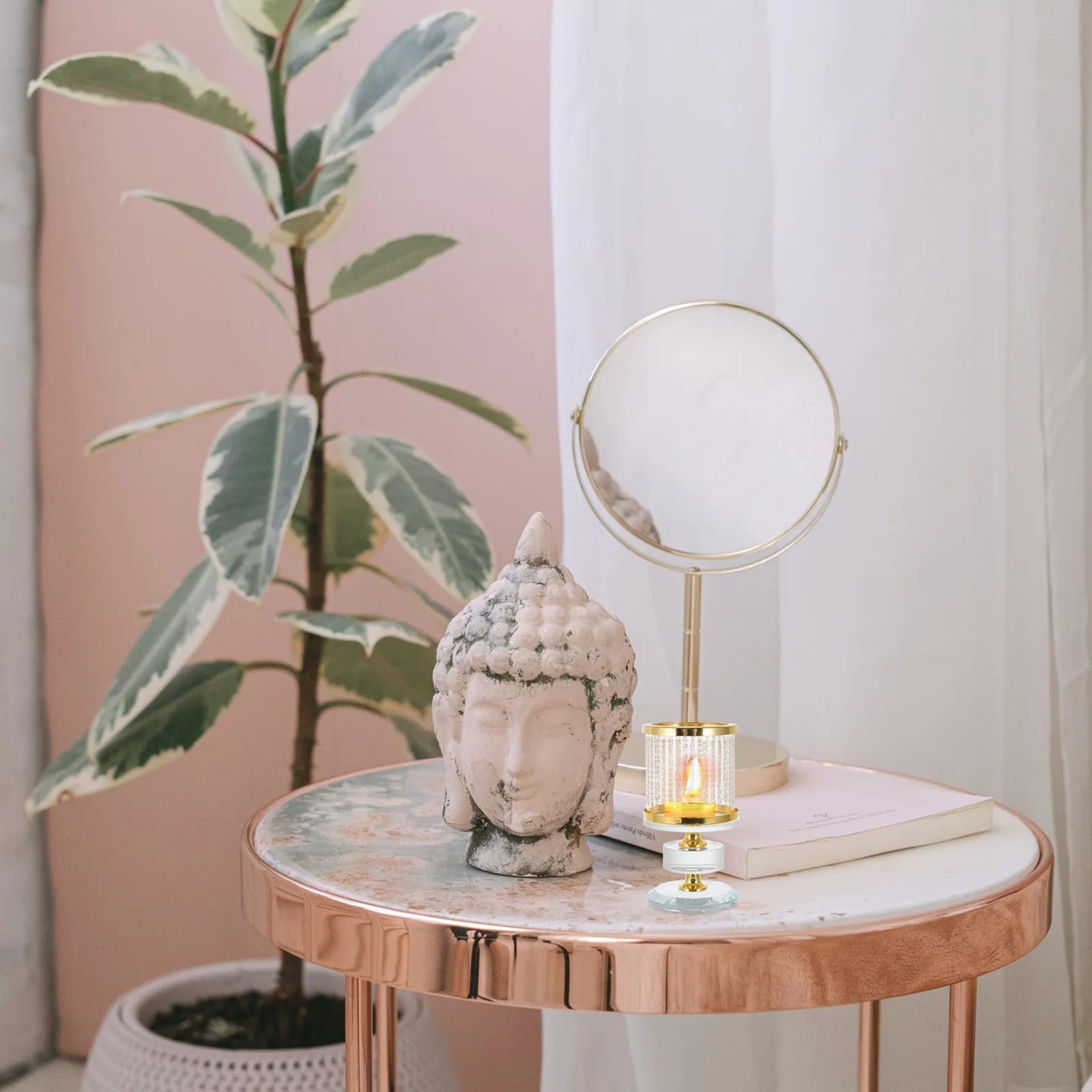 

Ceramics Holder Stick -holder Pillar Decor Candlestick Sticks Buddha