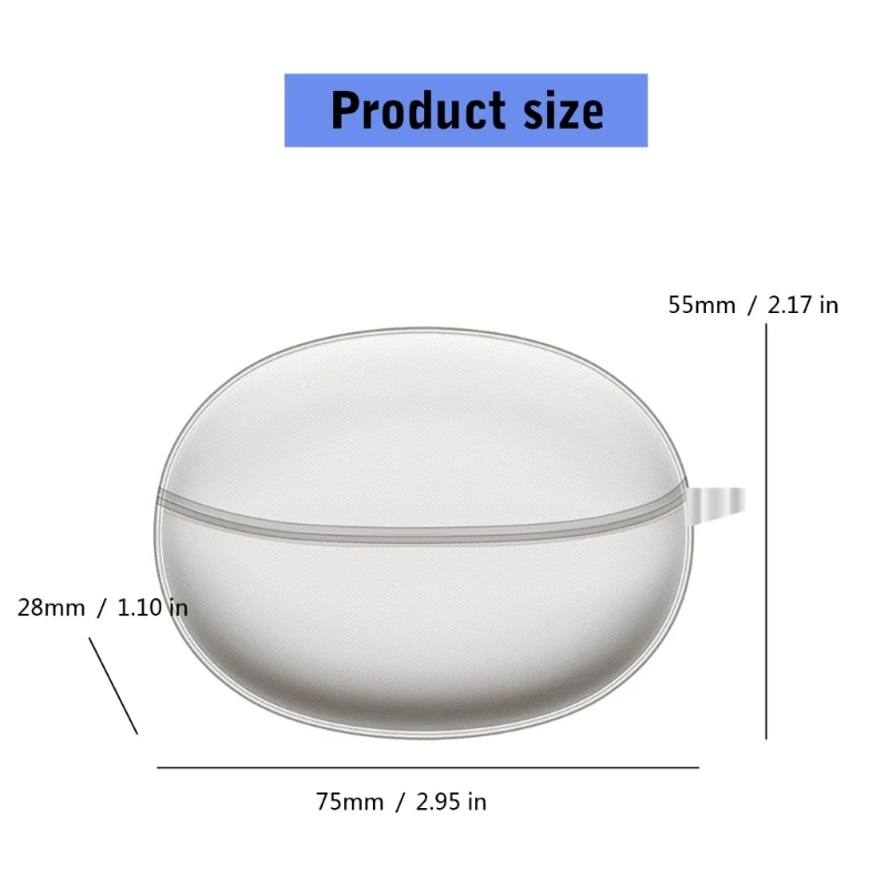 Hộp bảo vệ nghe nhét Chống nước chống bụi bảo vệ chống lại việc đeo hàng ngày Vỏ bảo vệ trong suốt Thích hợp cho C30