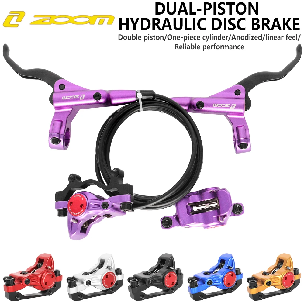 Zoom HB 875 HB-875 MTB Hydraulic Disc Brake Front Rear Calipers Set 22MM Mountain Bike Left Right Brake Lever Kit Bicycle Brake