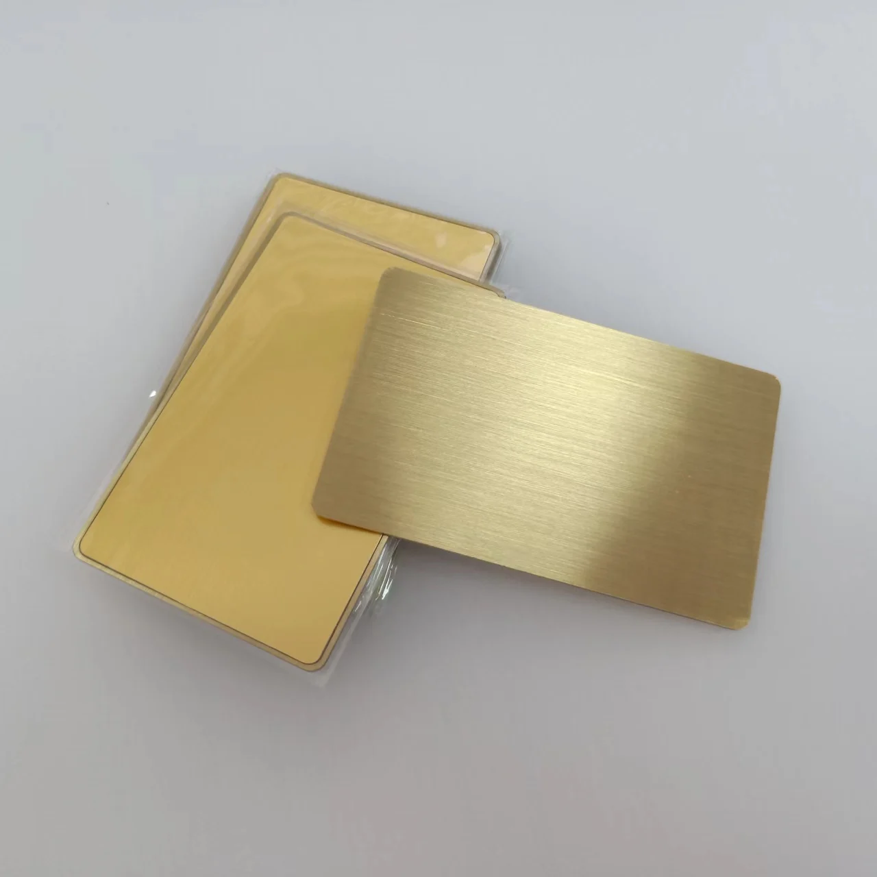 Brushed Gold Metal Steel And Plastic Combination Original Nfc 213 Diy Blank Digital Business Card