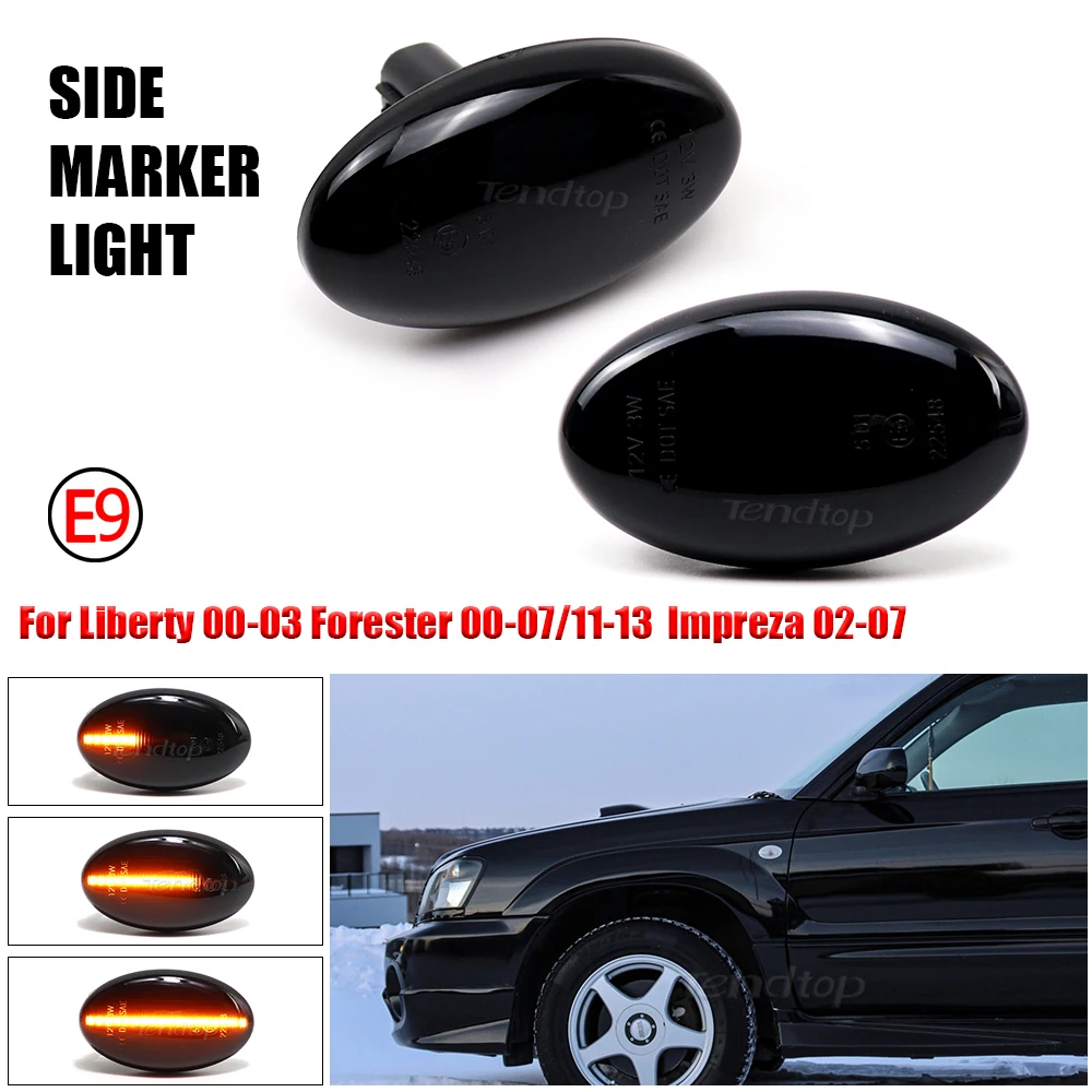 For Subaru Led Dynamic Side Marker Turn Signal Light Sequential Blinker Light For Liberty Forester Impreza WRX STI GDA GDB 02-07