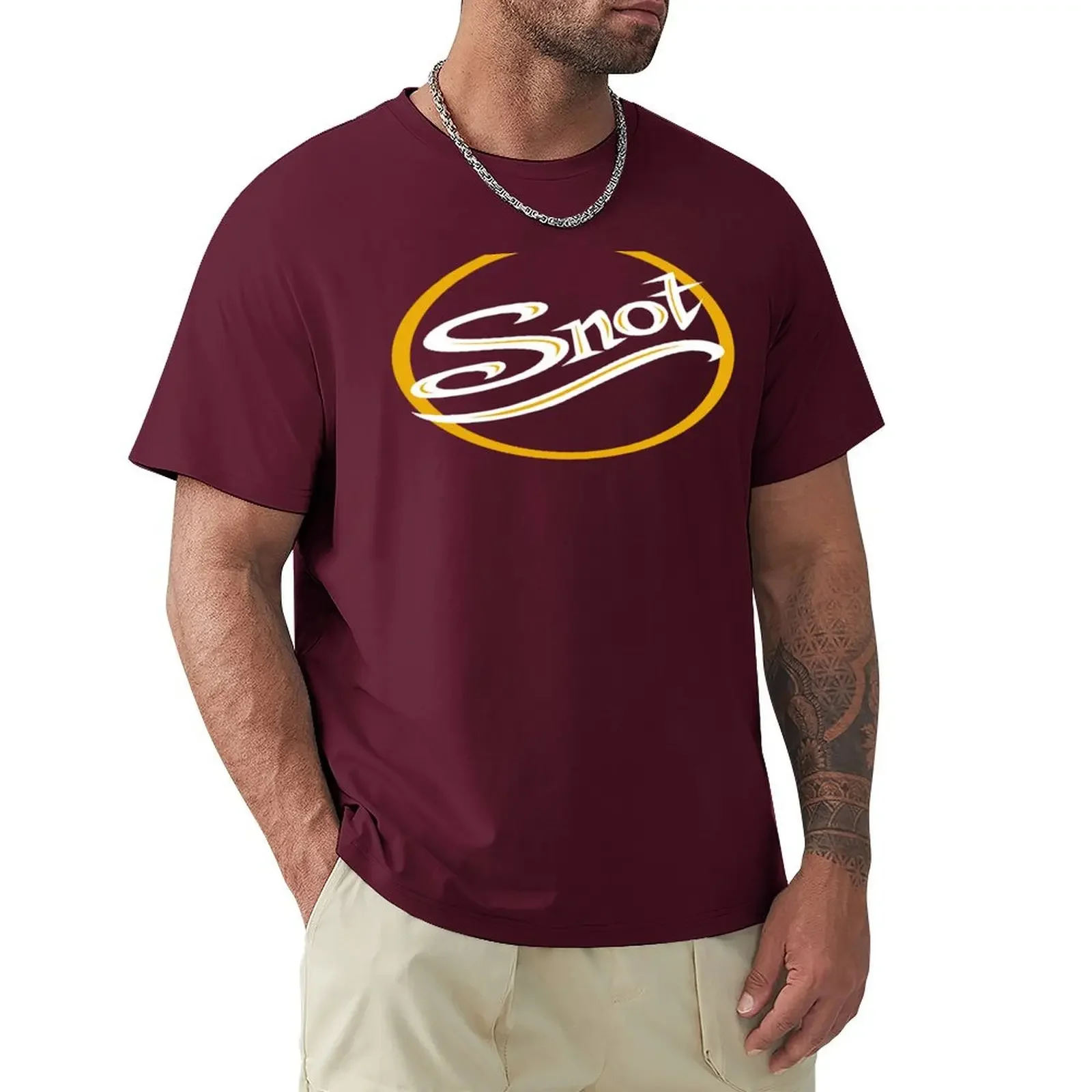 SNOT BAND T-Shirt summer top anime men tall t shirts mens designer clothes new in tops & tees Short Sleeve Round Collar harajuku image 2