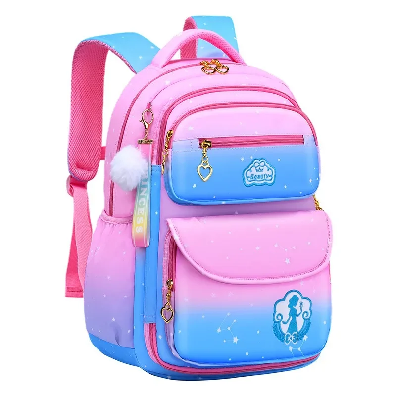 Mochila escolar con diseño de puerta de refrigerador para niñas, mochila de Campus para niños de 6 a 12 años, mochila impermeable para estudiantes