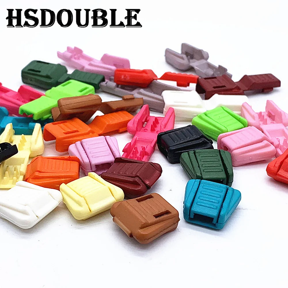 12 Pcs/Pack  Zipper Pull Cord Ends For Paracord & Cord Tether Tip Cord Lock Plastic 12 Colors