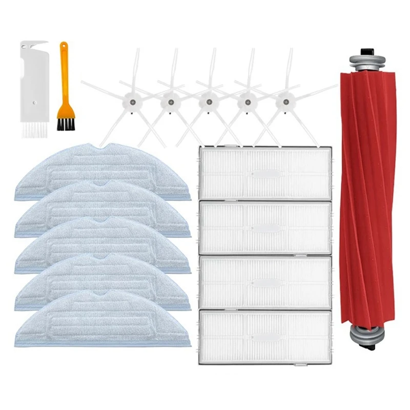 Substituição para Xiaomi Roborock, Peças de aspirador de pó, Filtro HEPA, Escova principal, Mop Cloth, Escova lateral, S7, T7S Plus