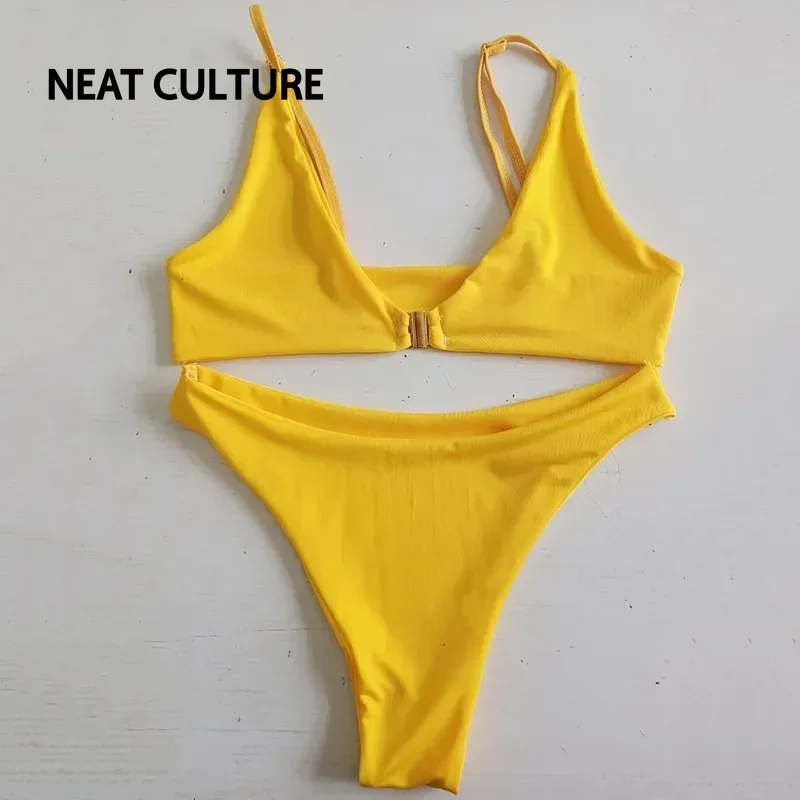 New Summer Sexy Bikini Set Solid Swimsuit Women Swimwear Push Up Set Bandage Beach Bathing Suit Beachwear Women Swimwear