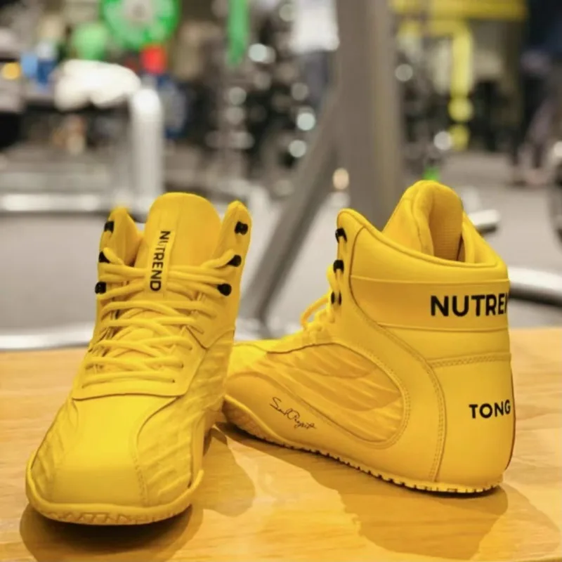 

Professional Wrestling Boots for Men Women White Yellow Boxing Shoes Unisex Comfortable Fighting Boots Big Boy