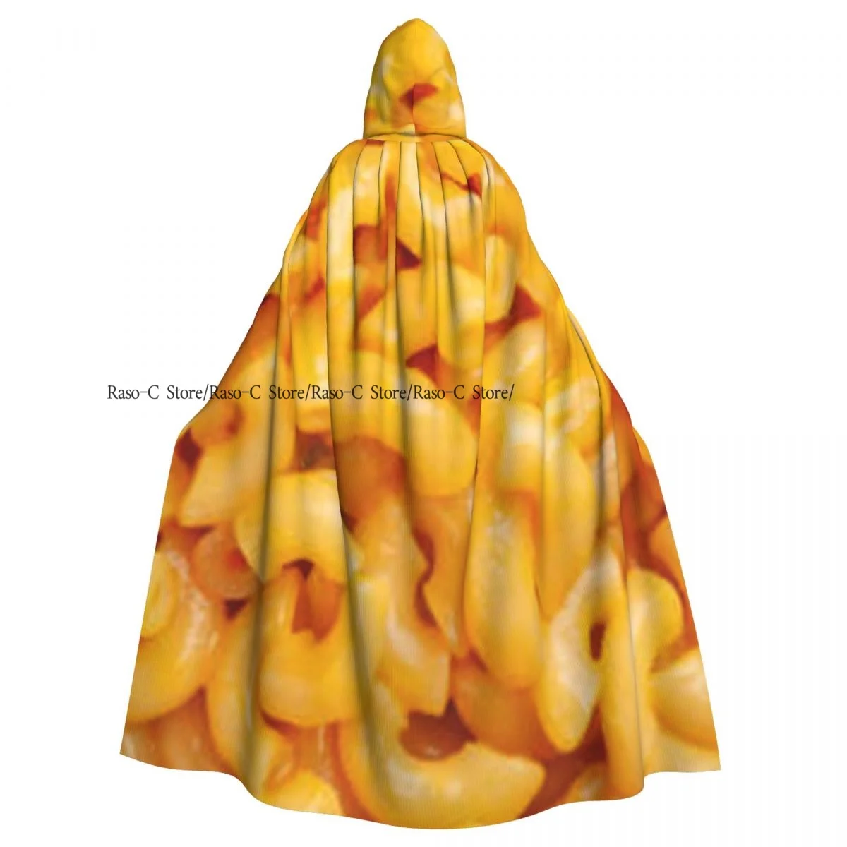 Adult Cloak Cape Hooded Mac-N Cheese Medieval Costume Witch Wicca Vampire Elf Purim Carnival Party