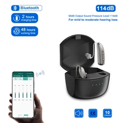 Rechargeable Digital 10 Channels Hearing Aid  Sound Amplifiers Ear Aids for Elderly Hearing aids for deafness Moderate audifon