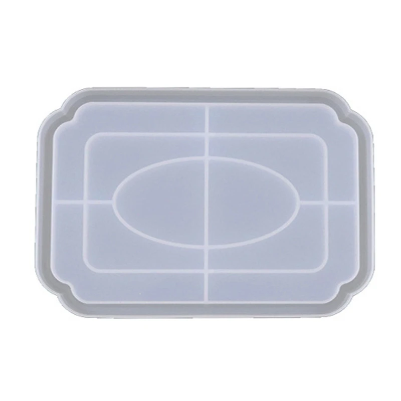 

Storage Tray Crystal Epoxy Resin Mold Plate Dish Silicone Mould DIY Crafts Jewelry Casting Tools 25.5X18cm