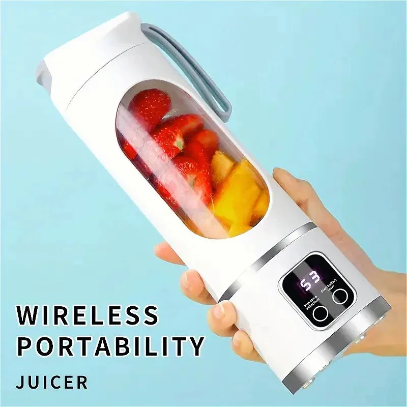 blender juicer Portable Electric Juicer 450ml 8 Blades Travel Juicer Machine Chargeable Shakes Smoothie Blenders Fresh Juice Cup