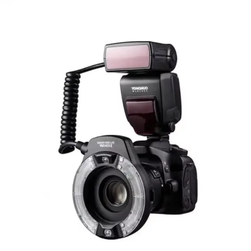 2026 New Yongnuo YN14EX II Macro Ring Lite Flash Light With 4 Adapter Rings