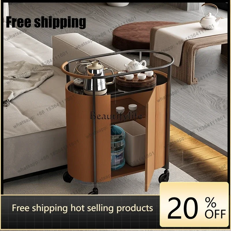 Factory DirectMovable small tea table, multi-functional tea cabinet, trolley