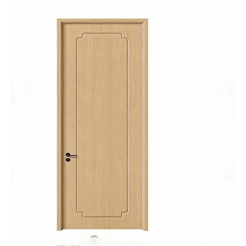 Modern Japanese solid wood interior door decoration simple sliding or swinging door bedroom living room