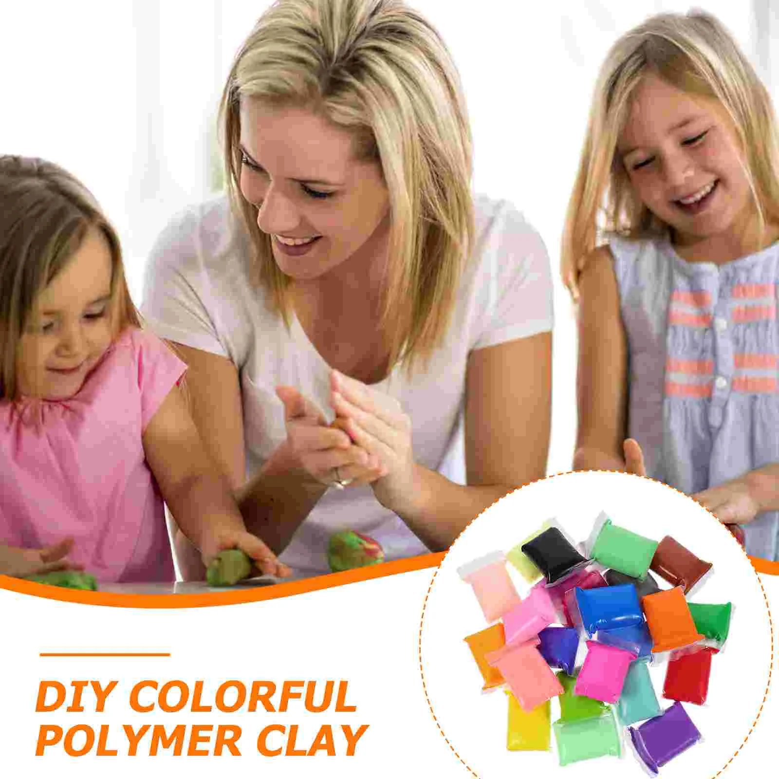 24 Packs Clay Colored Modeling Kid DIY Plaything Crafts Ultra Light Kids Kit Child