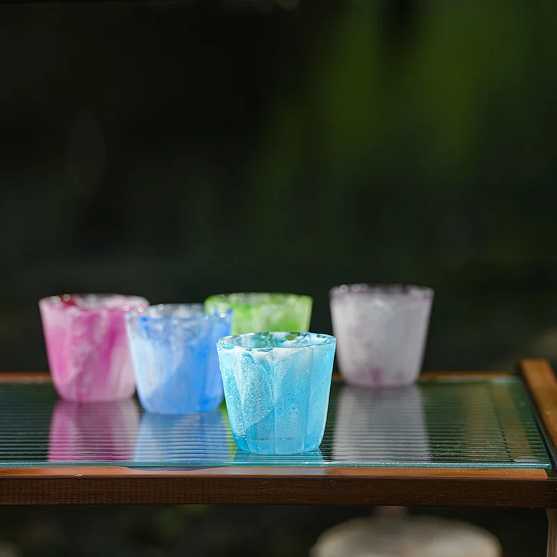 Lost wax method, glazed ancient method, colored bergamot cup, master cup, tea cup, no boiling water