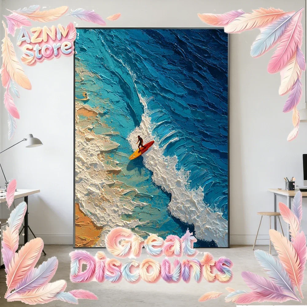 Summer Beach Scene Abstract Canvas Wall Art Funny Desert Camel Caravan Landscape Poster Minimalism Canvas Painting 2D Flat Pr