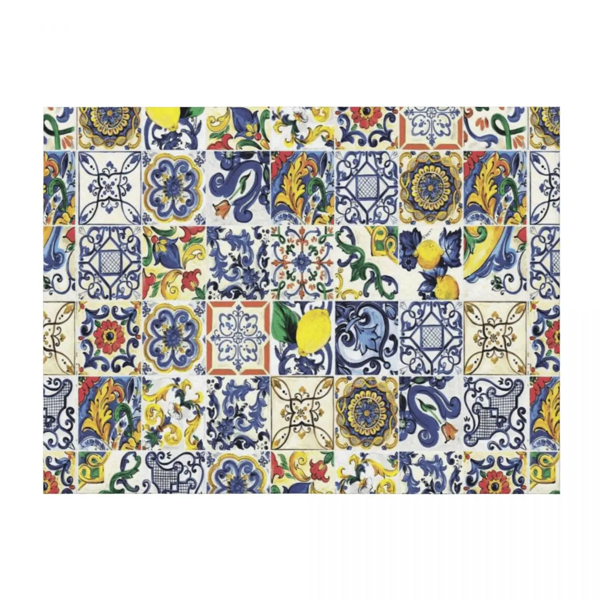 

Abstract Majolica Throw Blanket Extra Large Throw Designers Stuffeds funny gift Blankets