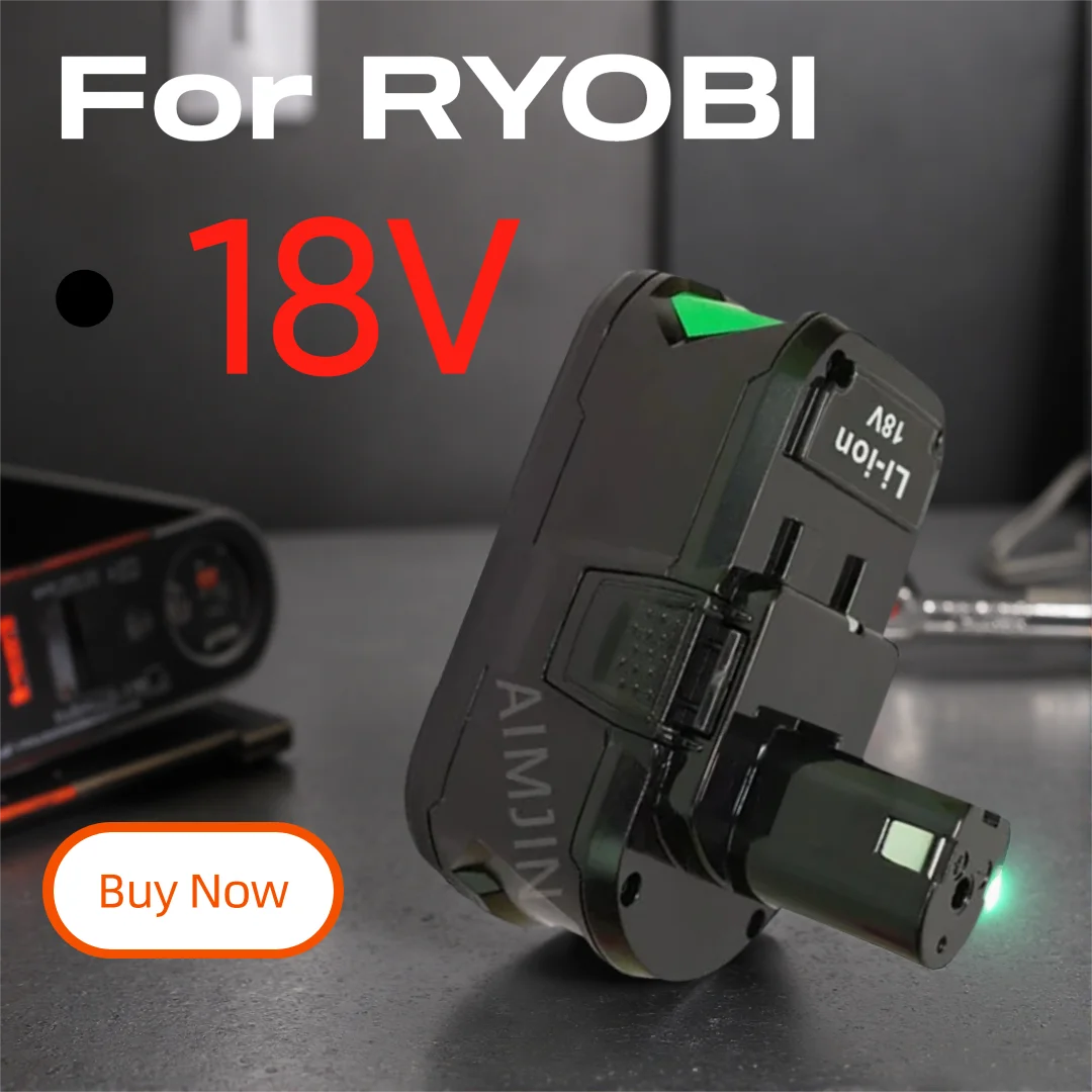 FOR RYOBI 18V 6.0Ah Replacement Battery Li-ion Compatible with P108 RB18L60 RB1860X Cordless Tools