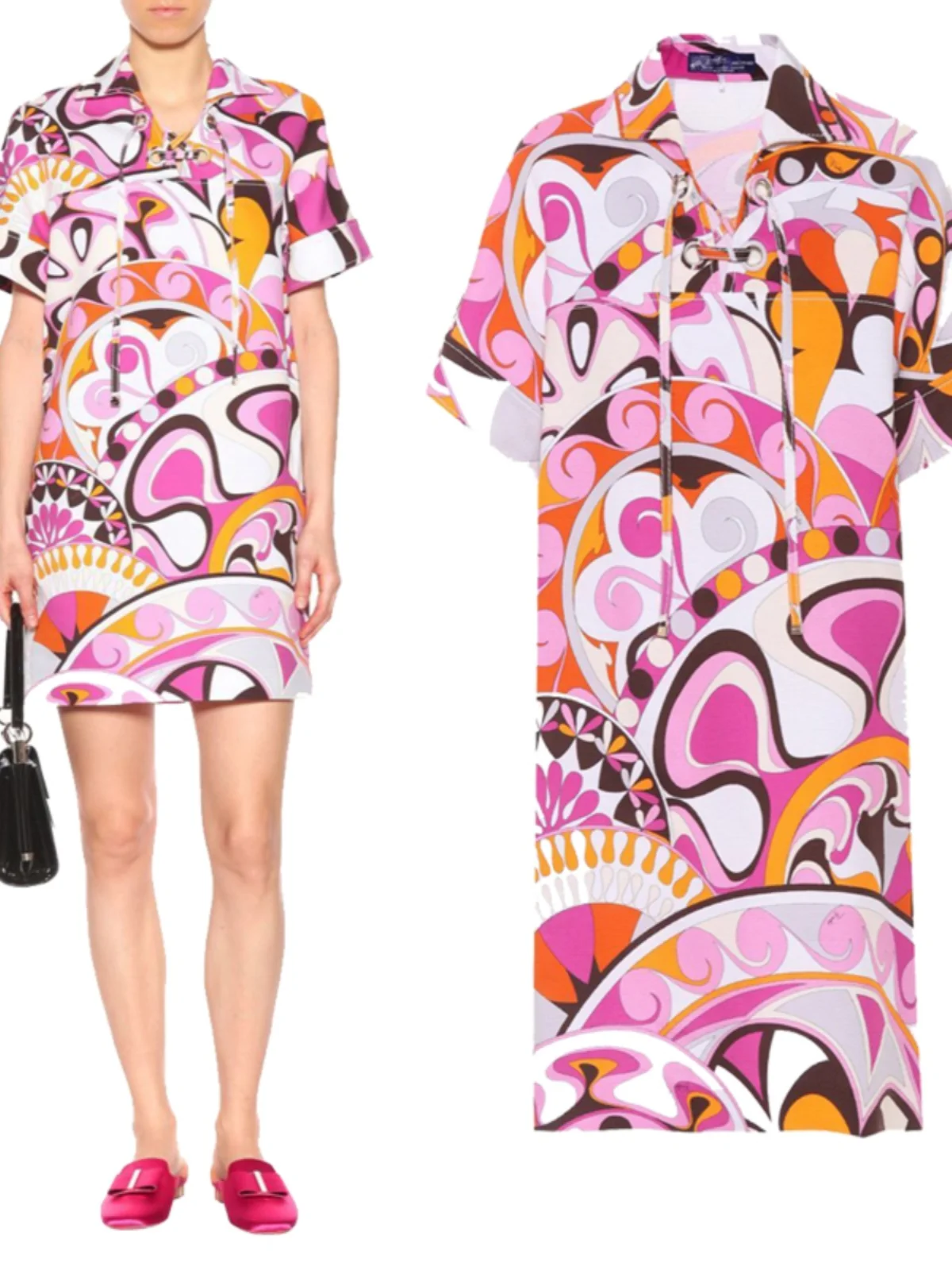 Effet minceur ort Sve irt col Dr Ele Lady Sle Version coréenne Oulipik tissu tricoté motif Floral imprimé