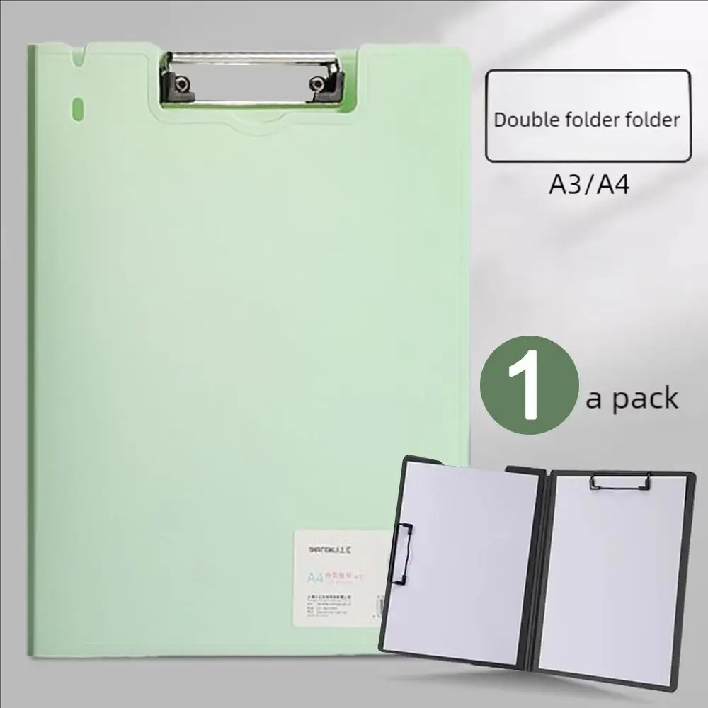 Durable Large Capacity A4 Folder Multifunctional Clamp File Manager Clipboard with Cover Paper Storage