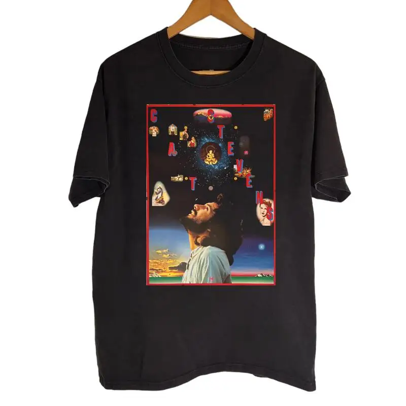 NEW Cat Stevens Black Cotton All size S 5XL T Shirt HRN677
