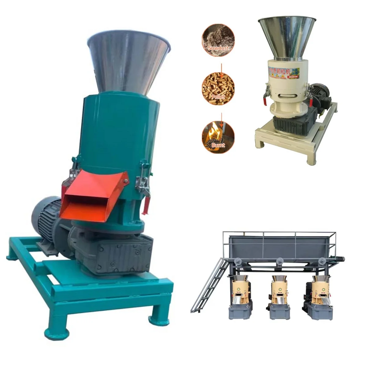 

Compact Biomass Briquette Making Machine - Versatile Sawdust & Bagasse Extruder for Charcoal Rods and Granules