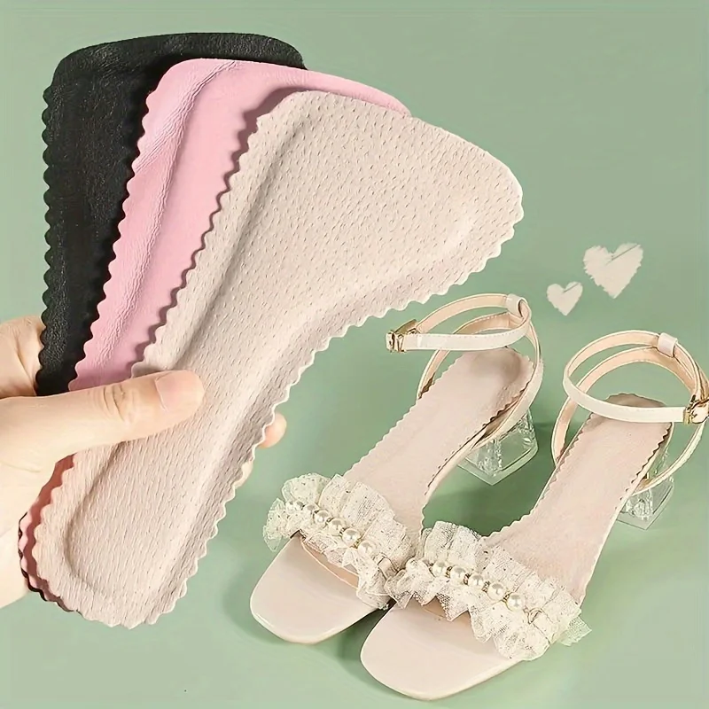 1 زوج الراحة صندل النعال للنساء المضادة للانزلاق وسادة للقدم امتصاص العرق مزيل العرق أحذية ذات كعب عالي ملصقات وحيد سبع نقاط #1