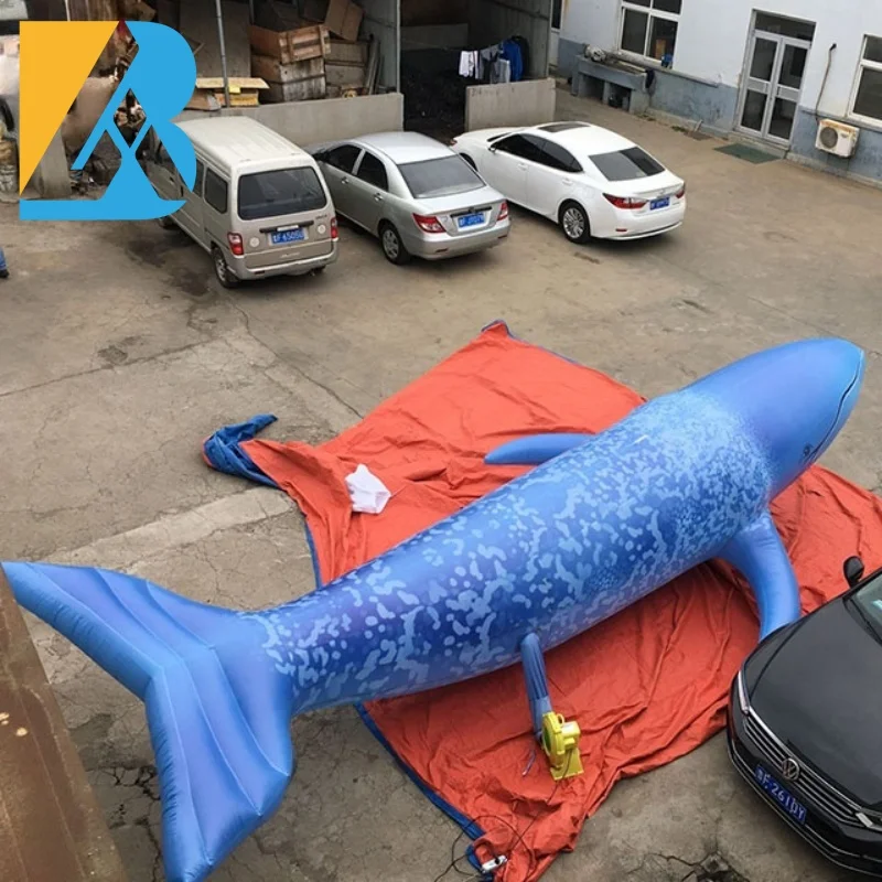 

Customized Event Decor Giant Inflatable Blue Whale for Beach Party Toys