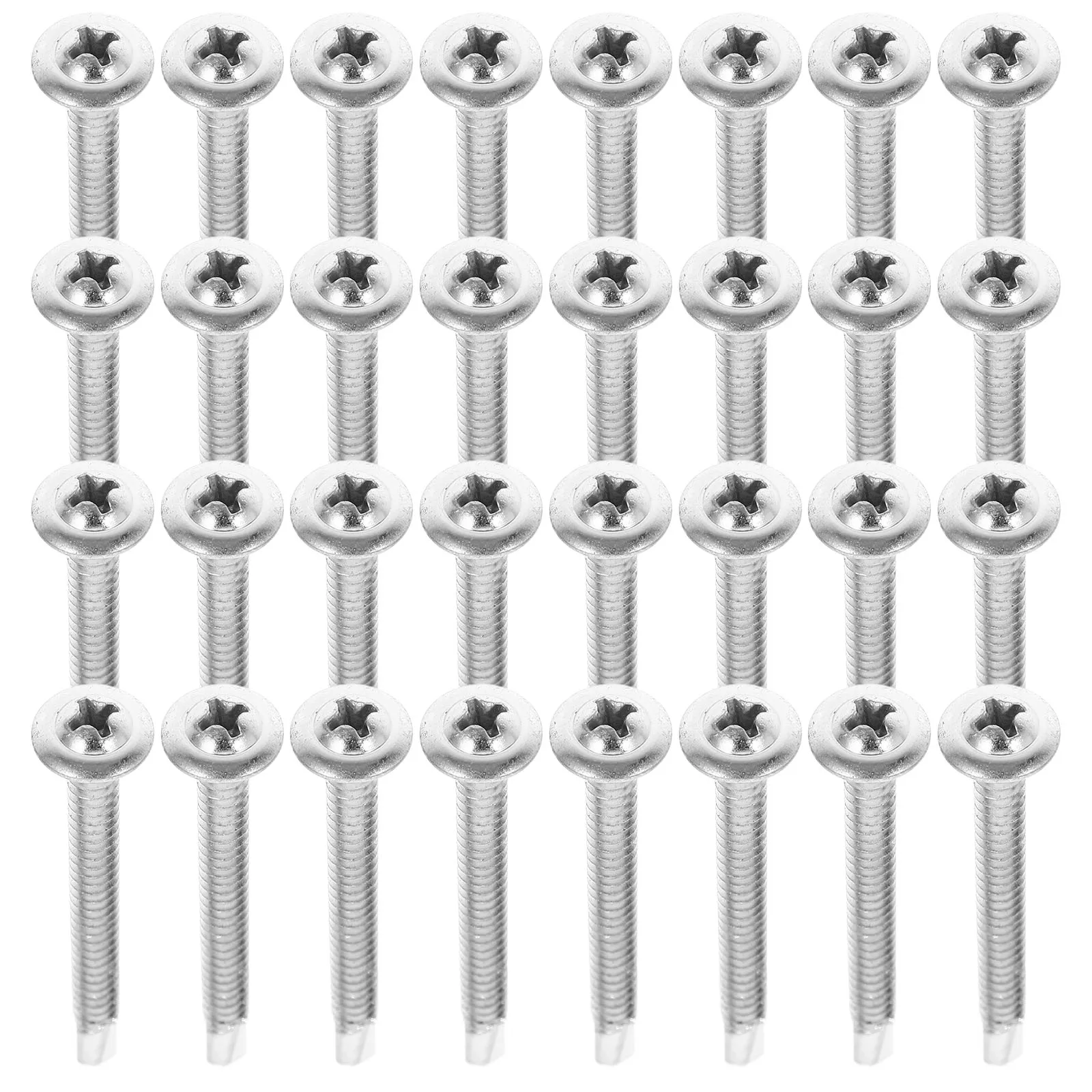 

50pcs Self Tapping Screws 4 8mm x 50mm Carbon Steel for DIY Projects Fixing Screws Sheet Metal Wall Plate