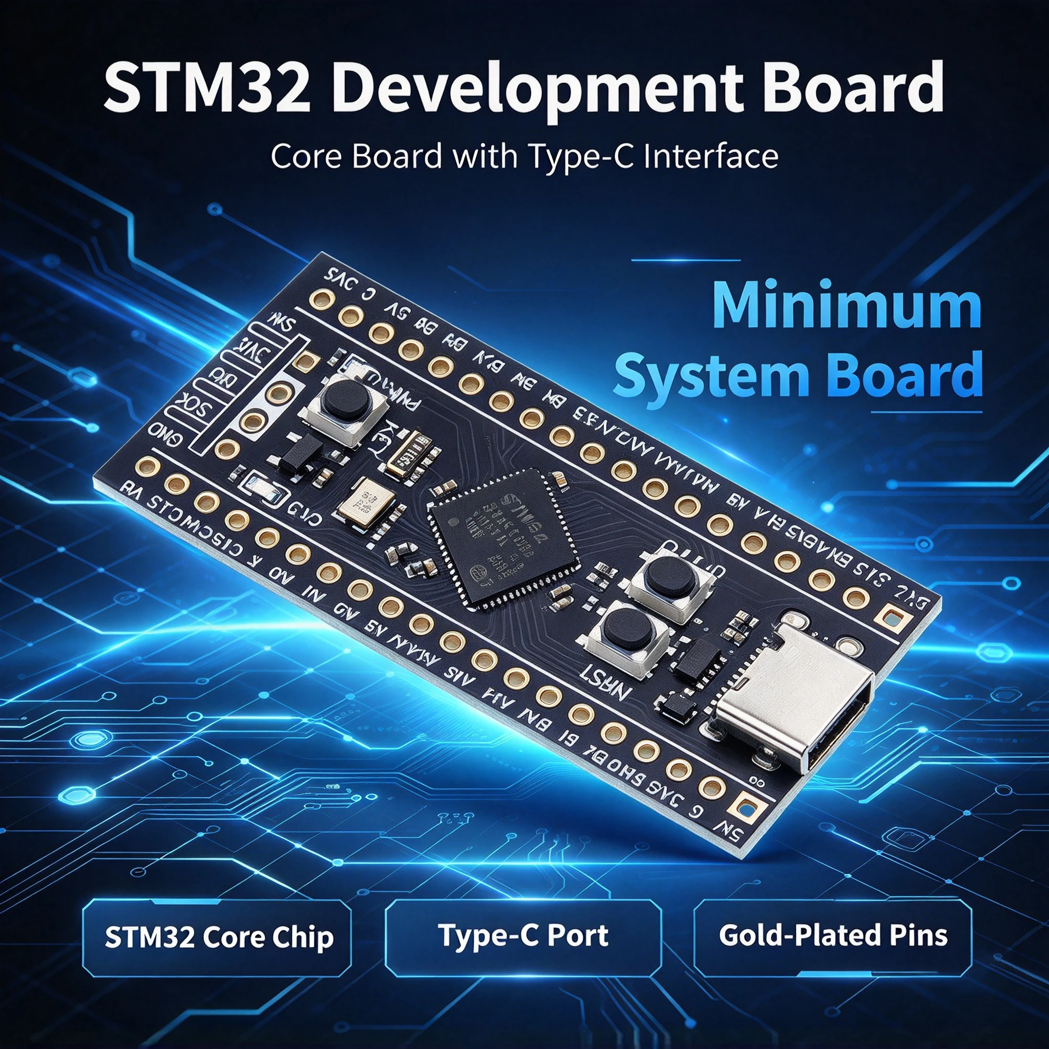 BlackPill STM32F411CEU6 STM32F411 STM32F4 STM32 Core Board Learning Board Development Micropython