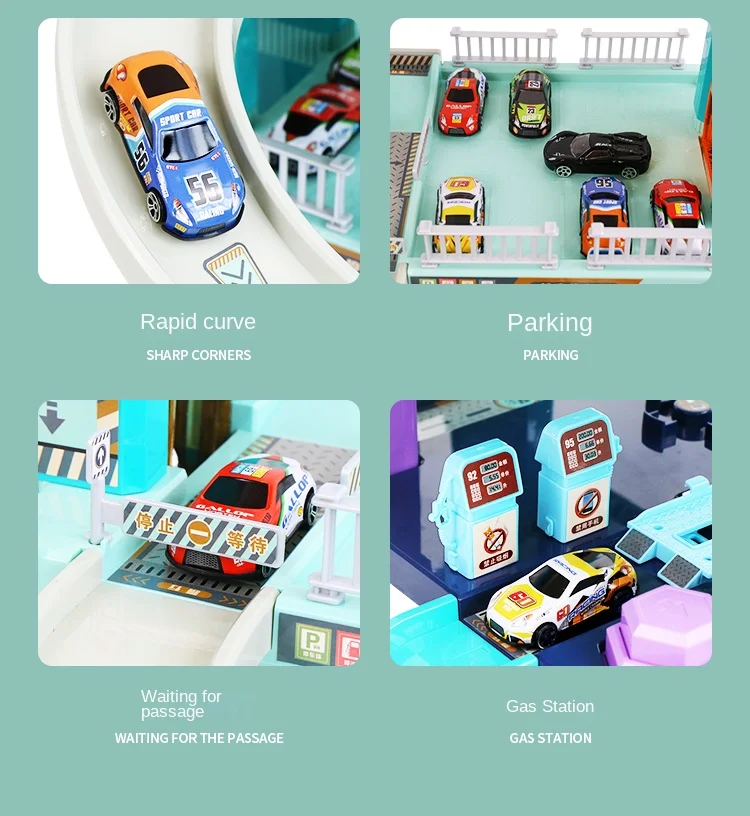 US Warehouse In Stock Children's toys Parking Lot 6th Floor with Electric Lift Large Present Birthday Gifts for Boys Girls Kids