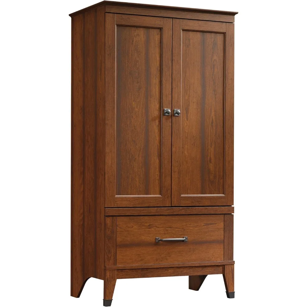 

"Washington Cherry Carson Forge Armoire Cabinet"