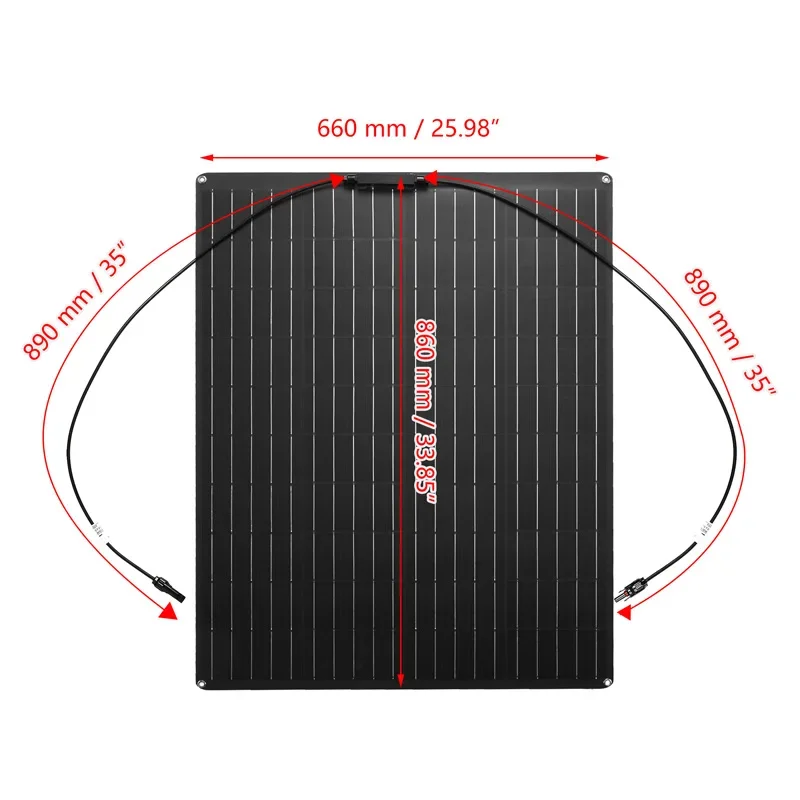 Imagem -06 - Kit de Painel Solar 300w Carregador de Bateria 12v Célula Solar de 18v com Controlador 60a Banco de Potência para Acampamento Carro rv Barco Motorhome Marinho