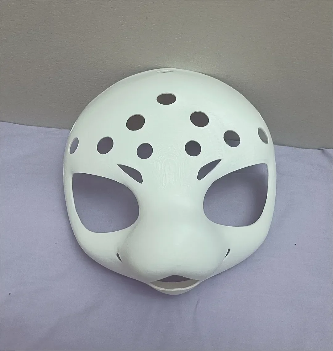 Kemono Short Snout  Base Mask Fursuit Kig Serie Beast Suit Skull Furuit Costume PLA Printed Skull DIY Accessories Cosplay Prop