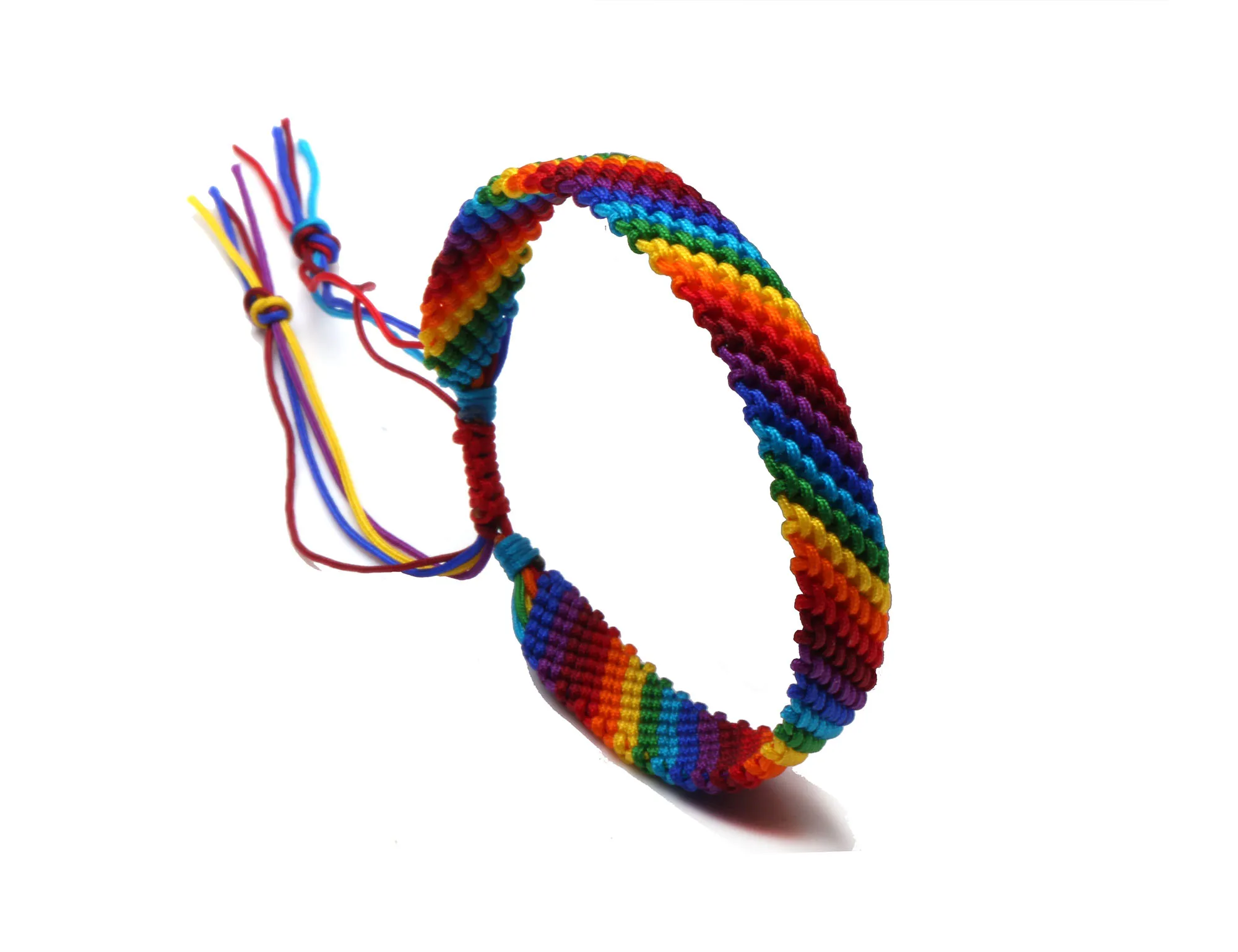 Multicolor String Rainbow Color Woven Friendship Bracelet Women 2024 New Fashion Cord Handmade Waterproof Beach Jewelry Present