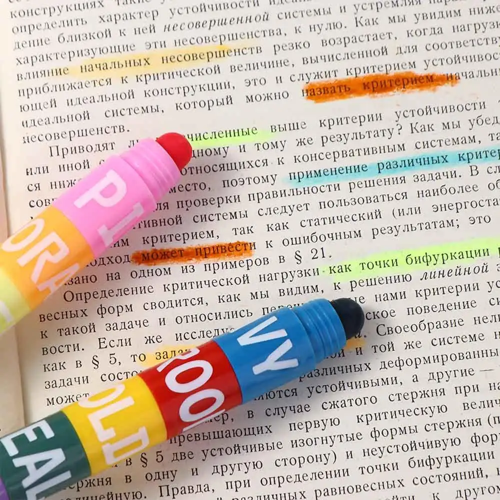 School Office Supplies Student Stitching Colorful Solid Fluorescent Pen Color pen Painting Pens Highlighter Marker Pen