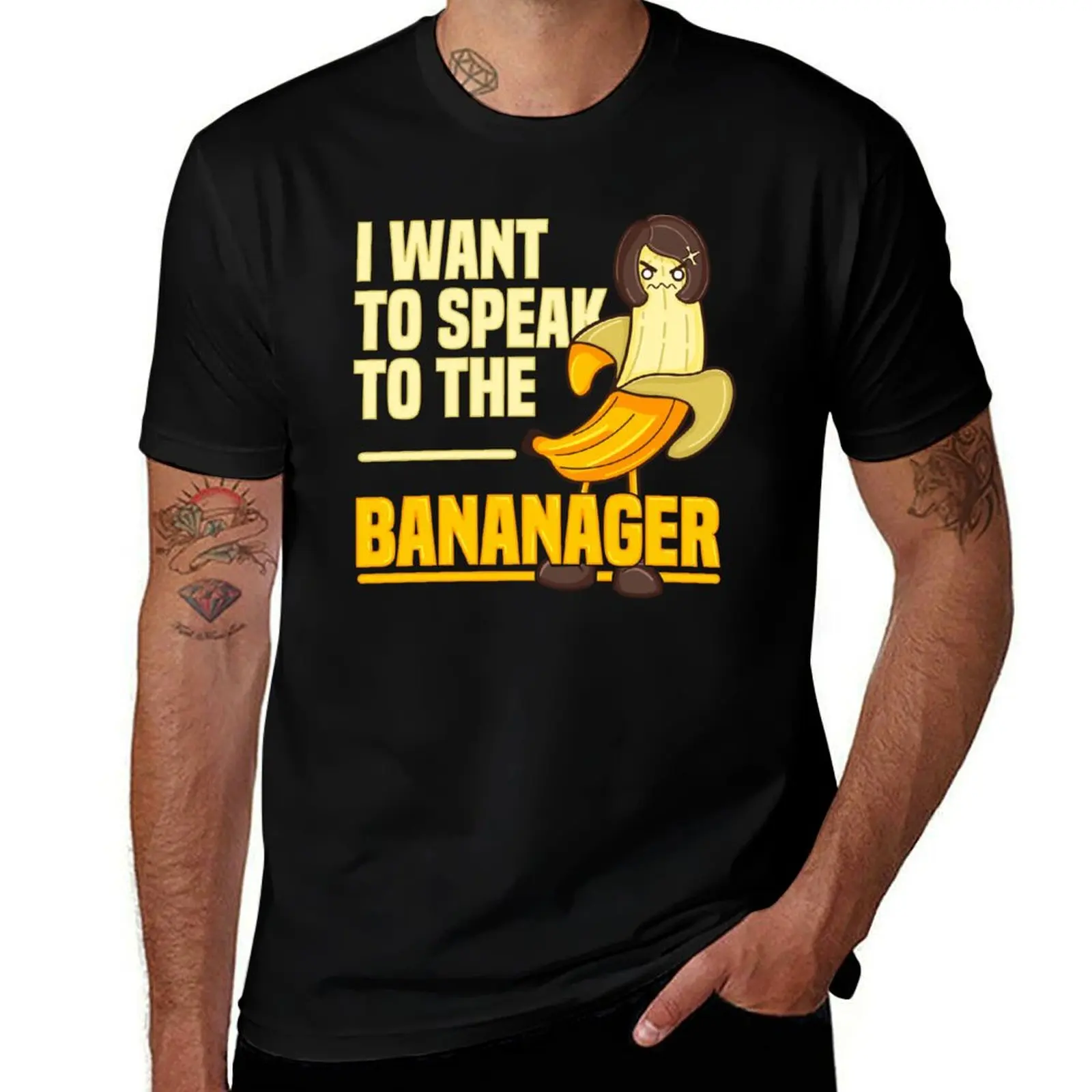 

The Bananager T-Shirt man t shirt cotton high quality anime t shirts for man man t shirt luxury T-shirt