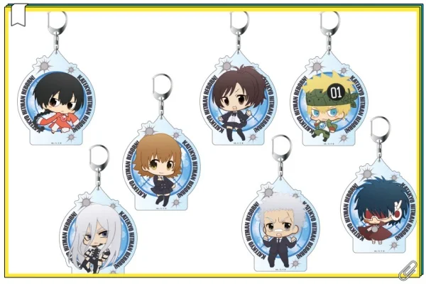 

Aniem HITMAN REBORN Acrylic keychain 6cm Character role Male Mobile phone pendant Fan gift