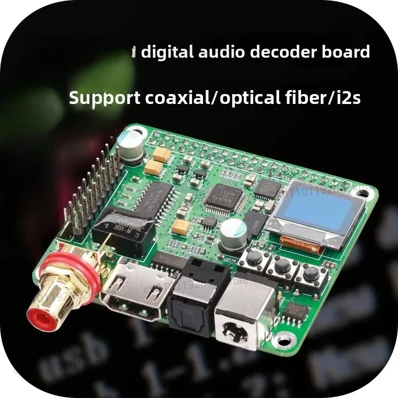 Digital Audio Decoder Board  DAC Digital Broadcast Supports Coaxial Optical Fiber I2S 3B4B