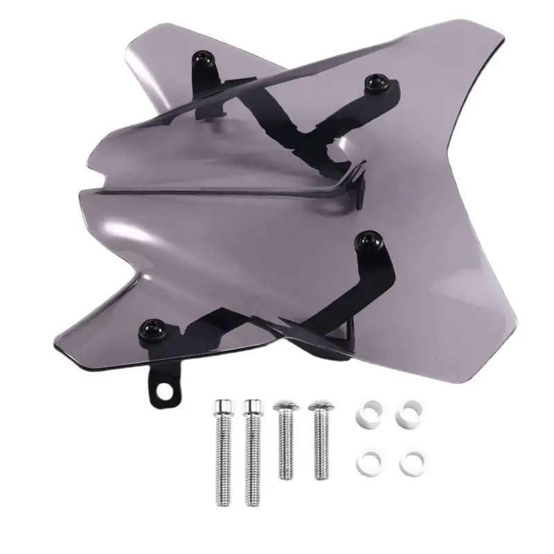 

A57E-Motorcycle Accessories Windscreen Visor Viser Kit 125 Duke 390Duke For 125 DUKE 390DUKE 2024 Sport Windshield Smoke Gray