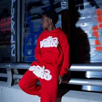 Cross-Border Hot Sale Hip Hop Fleece Letter Print High Street Unisex Hoodie New Trendy Brand Hooded Sweatshirt for Men And Women