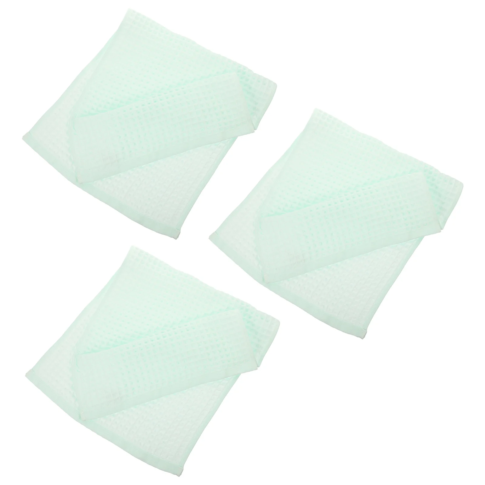 

3Pcs Waffle Weave Cotton Towels Large Size Quick Drying Absorbent for Bathroom Spa Hotel Gym Face Washcloths