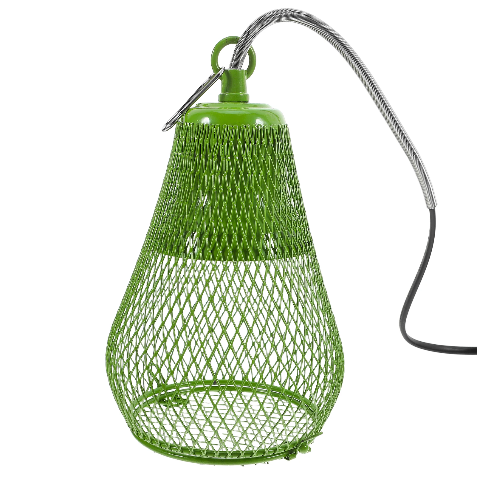 

Reptile Thermal Green Long EU Plug Heat Cage Mesh Cover for Parrots Lizards Turtles Pet Heating Lamp Holder Mesh Heater