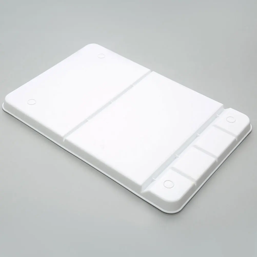 Multi-Grid Paint Palette Durable Plastic Watercolor Mixer Practical Mixing Tray Artist Pigment Tray Pallet Watercolor Palette